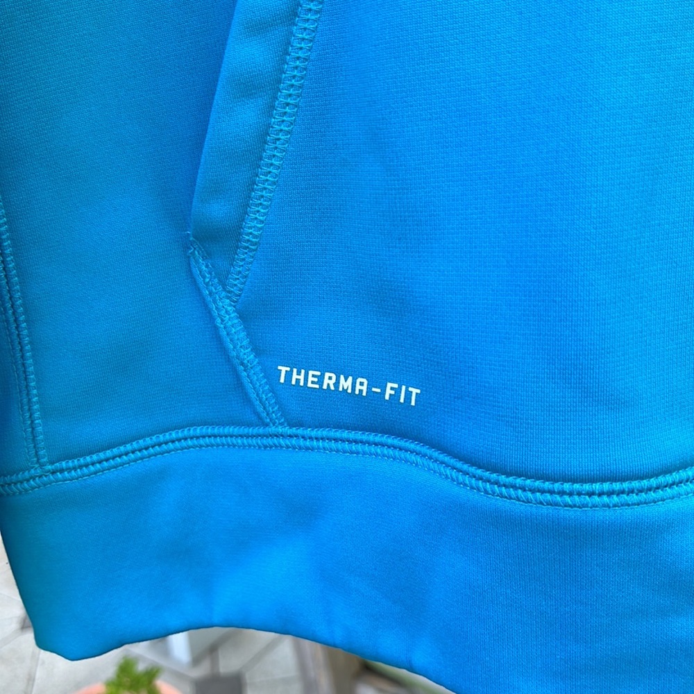 Nike kids XL blue hoodie sweatshirt, pullover, front pocket, fleece insi… - Picture 2 of 7